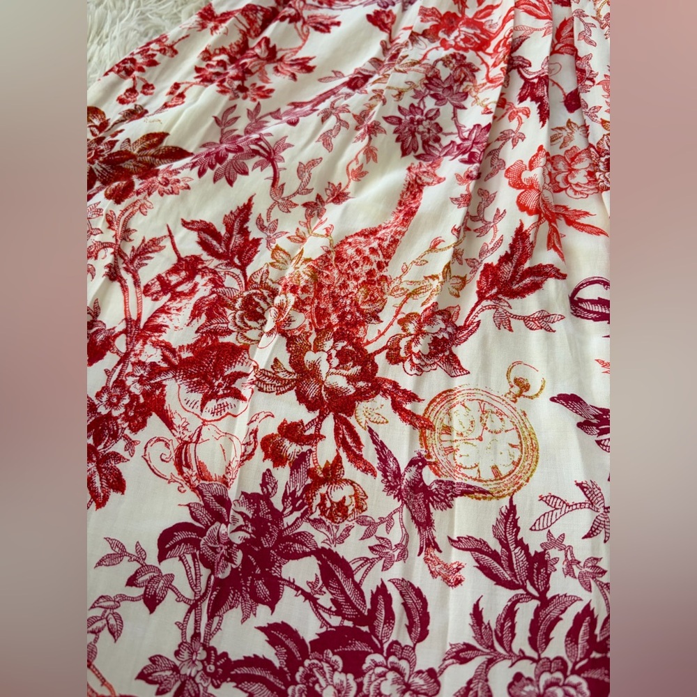 Anthropologie Maeve Red Midi Skirt - Size XS - NWT - Picture 10 of 11